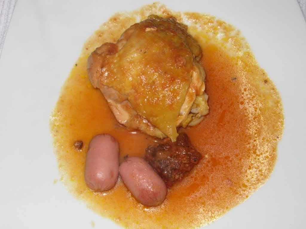 Pollo con Salchicha y Chorizo